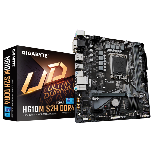 GIGABYTE Intel H610M S2H DDR4 MATX LGA1700 Motherboard