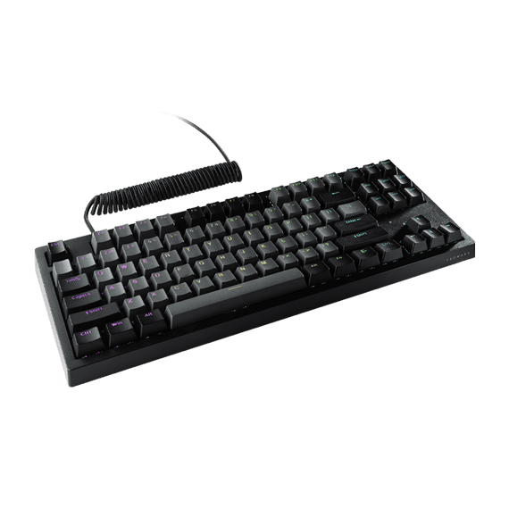 TECWARE Phantom+ Elite 87 RGB Mechanical Keyboard (Tecware Wraith Pink Switch) - Black