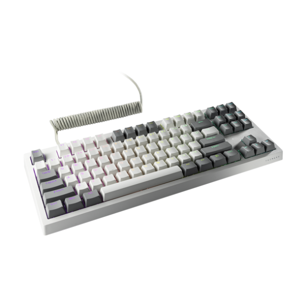 TECWARE Phantom+ Elite 87 RGB Mechanical Keyboard (Tecware Wraith Orange Switch) - White