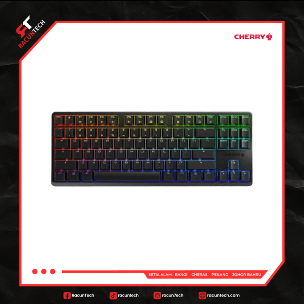 CHERRY G80-3000 S TKL Non Backlit Mechanical (MX Silent Red) Keyboard - Black